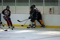 2003 Seawolf Captain, Matt Shasby carries it up the ice. 2003 Seawolf Captain, Matt Shasby carries it up the ice.