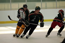 Thomas Huling and Seawolf Ryan McMullen keep it friendly. Thomas Huling and Seawolf Ryan McMullen keep it friendly.