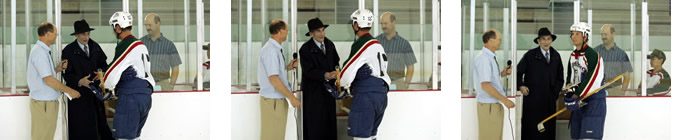 Retired UAF Professor Sarkis Atamian presents shootout champion Jackson Harren with the Atamian Cup! Retired UAF Professor Sarkis Atamian presents shootout champion Jackson Harren with the Atamian Cup!